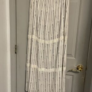 White and Blue maxi skirt